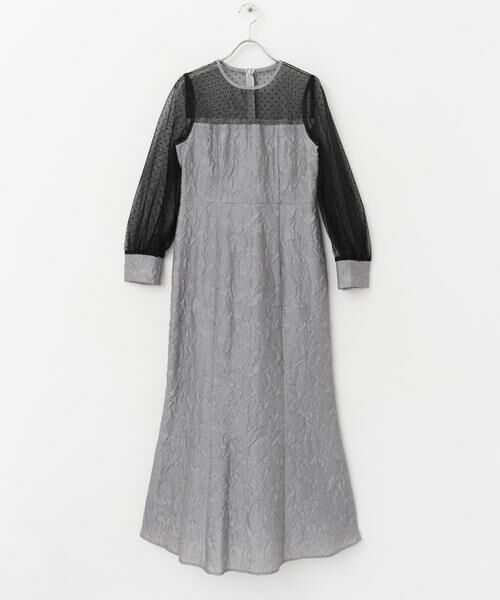 URBAN RESEARCH ROSSO / アーバンリサーチ ロッソ ドレス | kaene　エンボスフラワードットミックスドレス | 詳細13