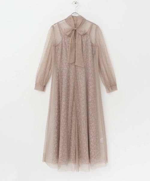 URBAN RESEARCH ROSSO / アーバンリサーチ ロッソ ドレス | kaene　ラメチュールレイヤードレースドレス | 詳細10