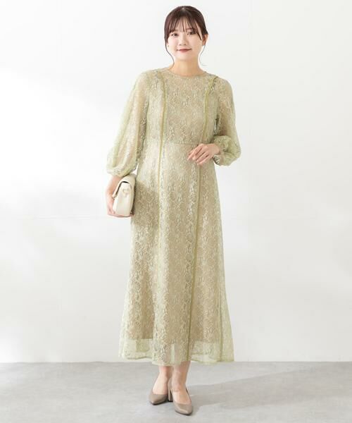 URBAN RESEARCH ROSSO / アーバンリサーチ ロッソ ドレス | kaene　パイピングレースエプロンドレス | 詳細1