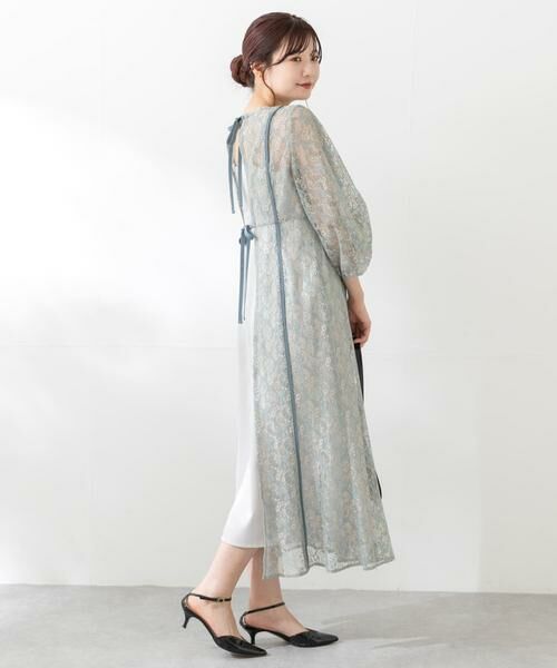 URBAN RESEARCH ROSSO / アーバンリサーチ ロッソ ドレス | kaene　パイピングレースエプロンドレス | 詳細9