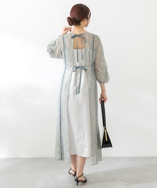 URBAN RESEARCH ROSSO / アーバンリサーチ ロッソ ドレス | kaene　パイピングレースエプロンドレス | 詳細10