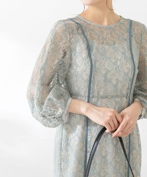 URBAN RESEARCH ROSSO / アーバンリサーチ ロッソ ドレス | kaene　パイピングレースエプロンドレス | 詳細11