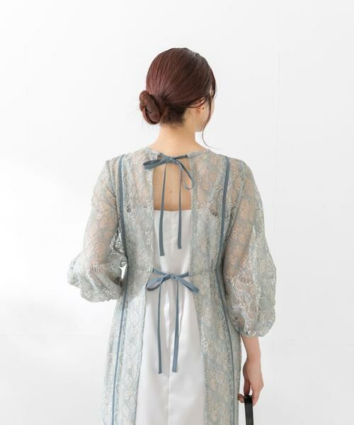 URBAN RESEARCH ROSSO / アーバンリサーチ ロッソ ドレス | kaene　パイピングレースエプロンドレス | 詳細13