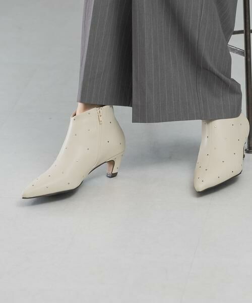 URBAN RESEARCH ROSSO / アーバンリサーチ ロッソ ブーツ（ショート丈） | LE VERNIS　Stud pointed boots | 詳細1