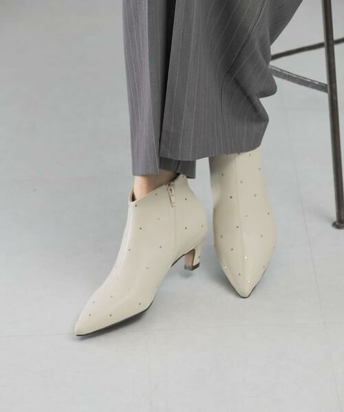 URBAN RESEARCH ROSSO/A[oT[` b\ LE VERNIS Stud pointed boots zCg 23.5