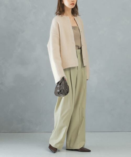 URBAN RESEARCH ROSSO / アーバンリサーチ ロッソ カーディガン・ボレロ | ELENDEEK　CN RACCOON MIX SHORT WCD | 詳細7