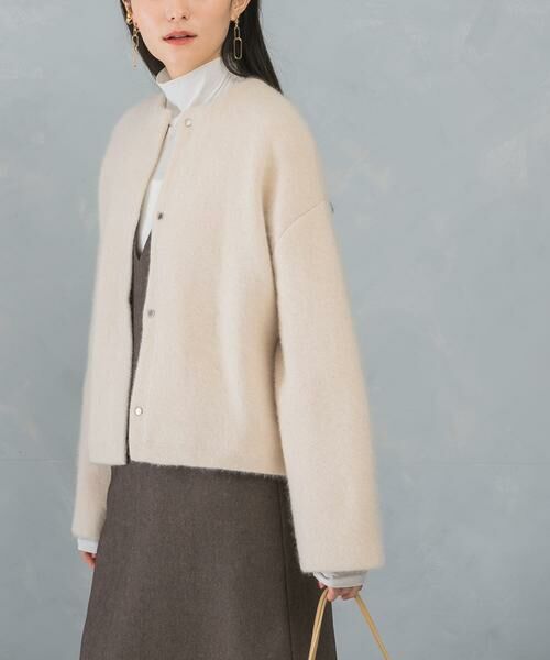 URBAN RESEARCH ROSSO / アーバンリサーチ ロッソ カーディガン・ボレロ | ELENDEEK　CN RACCOON MIX SHORT WCD | 詳細8