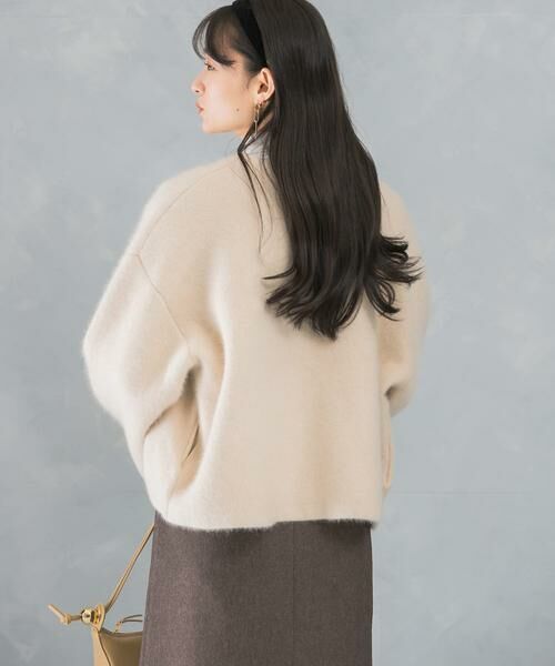 URBAN RESEARCH ROSSO / アーバンリサーチ ロッソ カーディガン・ボレロ | ELENDEEK　CN RACCOON MIX SHORT WCD | 詳細10