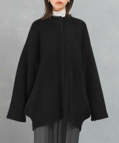 URBAN RESEARCH ROSSO / アーバンリサーチ ロッソ カーディガン・ボレロ | ELENDEEK　BASIC CN RACCOON MIX CARDIGAN | 詳細4