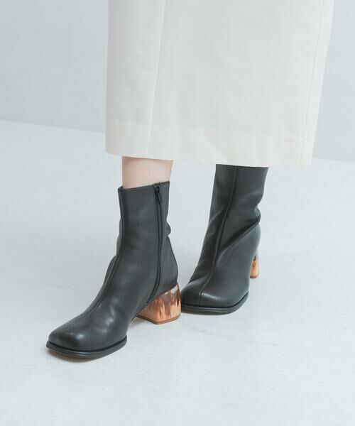 URBAN RESEARCH ROSSO/アーバンリサーチ ロッソ ALM. ADELA LEATHER BOOTS ブラック 36