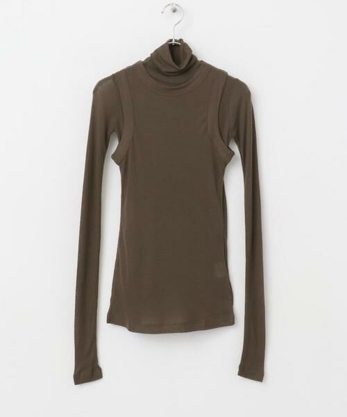 URBAN RESEARCH ROSSO / アーバンリサーチ ロッソ Tシャツ | le　WOOL LAYERD TURTLE-NECK TOP | 詳細1
