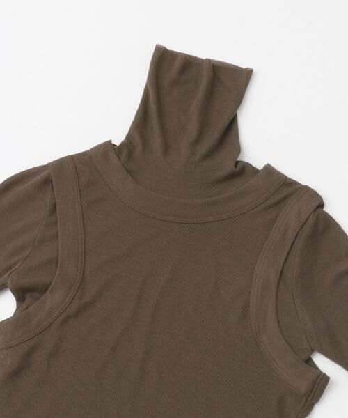 URBAN RESEARCH ROSSO / アーバンリサーチ ロッソ Tシャツ | le　WOOL LAYERD TURTLE-NECK TOP | 詳細3