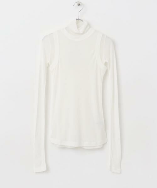 URBAN RESEARCH ROSSO / アーバンリサーチ ロッソ Tシャツ | le　WOOL LAYERD TURTLE-NECK TOP | 詳細8