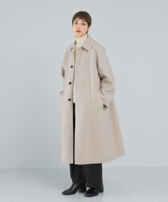 【美品】URBAN RESEARCH ROSSOビッグカラーコート　ベージュ URBAN RESEARCH ROSSO｜F by ROSSO ビッグカラーダブルショート
