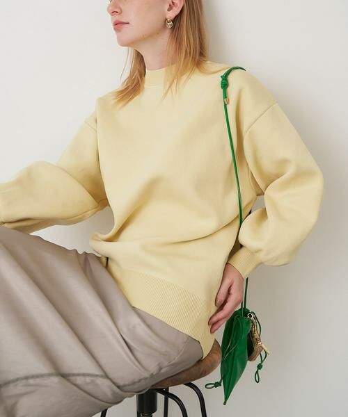 URBAN RESEARCH ROSSO/アーバンリサーチ ロッソ ELENDEEK FORM SLEEVE OVER KNIT イエロー FREE