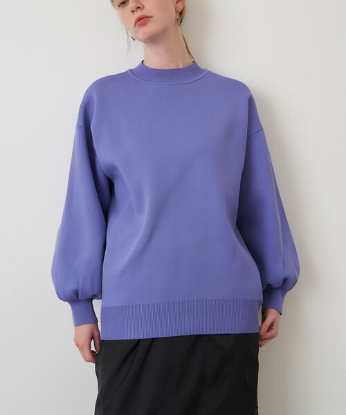 URBAN RESEARCH ROSSO / アーバンリサーチ ロッソ ニット・セーター | ELENDEEK FORM SLEEVE OVER KNIT(パープル)