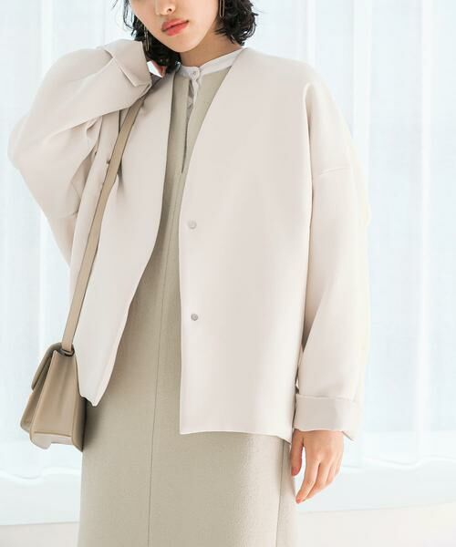 URBAN RESEARCH ROSSO / アーバンリサーチ ロッソ その他アウター | 『一部別注カラー』ELENDEEK FORM SHORT COAT(ライトベージュ)