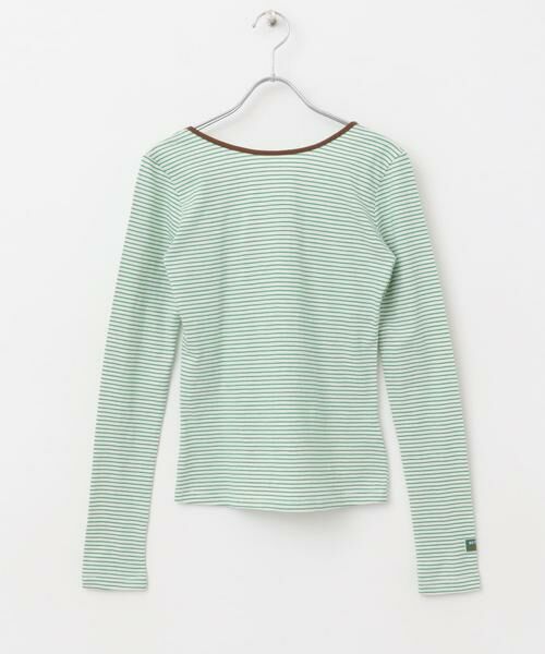 URBAN RESEARCH ROSSO / アーバンリサーチ ロッソ Tシャツ | GREEN BUTTER　Two-way Stripe Patch T-shirts | 詳細10