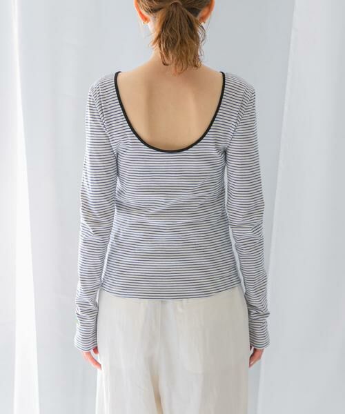 URBAN RESEARCH ROSSO / アーバンリサーチ ロッソ Tシャツ | GREEN BUTTER　Two-way Stripe Patch T-shirts | 詳細23