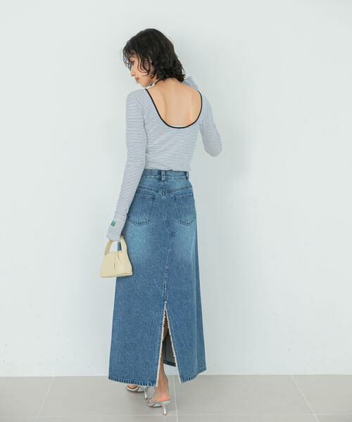 URBAN RESEARCH ROSSO / アーバンリサーチ ロッソ Tシャツ | GREEN BUTTER　Two-way Stripe Patch T-shirts | 詳細14