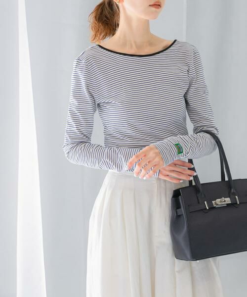 URBAN RESEARCH ROSSO / アーバンリサーチ ロッソ Tシャツ | GREEN BUTTER　Two-way Stripe Patch T-shirts | 詳細16