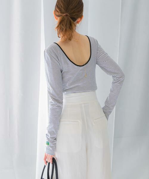 URBAN RESEARCH ROSSO / アーバンリサーチ ロッソ Tシャツ | GREEN BUTTER　Two-way Stripe Patch T-shirts | 詳細17