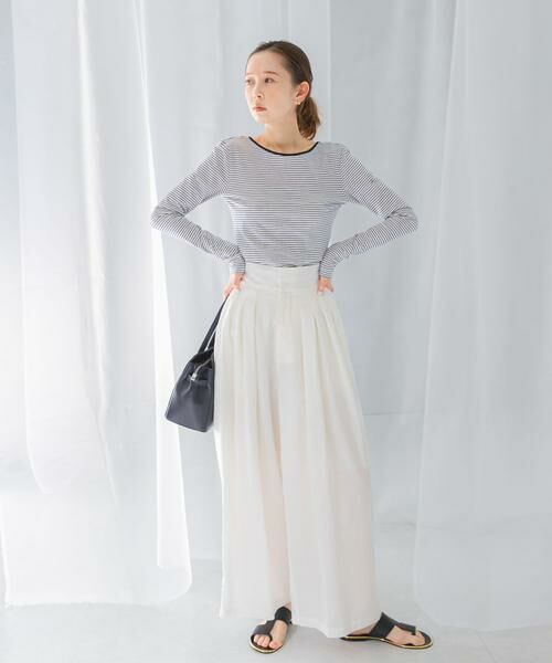 URBAN RESEARCH ROSSO / アーバンリサーチ ロッソ Tシャツ | GREEN BUTTER　Two-way Stripe Patch T-shirts | 詳細19