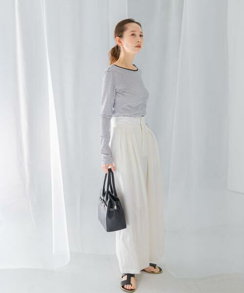 URBAN RESEARCH ROSSO / アーバンリサーチ ロッソ Tシャツ | GREEN BUTTER　Two-way Stripe Patch T-shirts | 詳細20