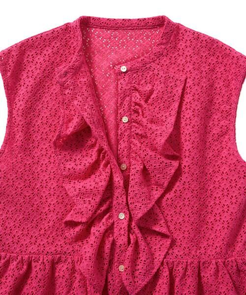 URBAN RESEARCH ROSSO / アーバンリサーチ ロッソ シャツ・ブラウス | Mewl　アイレットレースブラウス | 詳細4