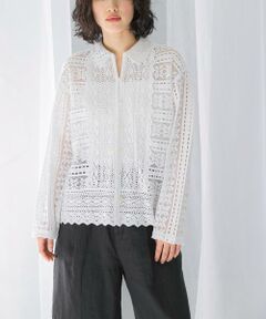 URBAN RESEARCH ROSSO / アーバンリサーチ ロッソ その他トップス | sara mallika　COTTON BORDER LACE TOP