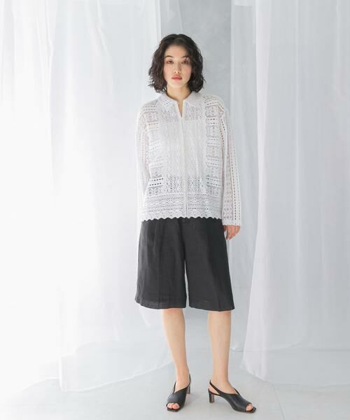 URBAN RESEARCH ROSSO / アーバンリサーチ ロッソ その他トップス | sara mallika　COTTON BORDER LACE TOP | 詳細2