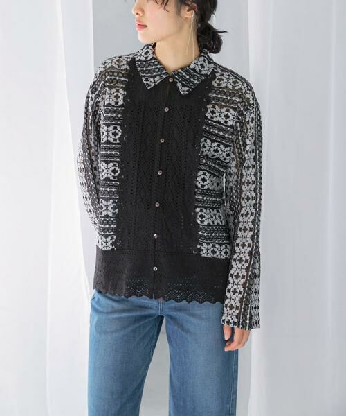 URBAN RESEARCH ROSSO / アーバンリサーチ ロッソ その他トップス | sara mallika　COTTON BORDER LACE TOP | 詳細5