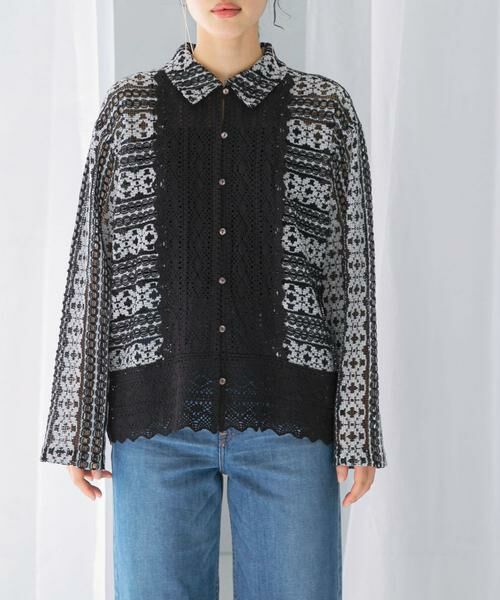 URBAN RESEARCH ROSSO / アーバンリサーチ ロッソ その他トップス | sara mallika　COTTON BORDER LACE TOP | 詳細7