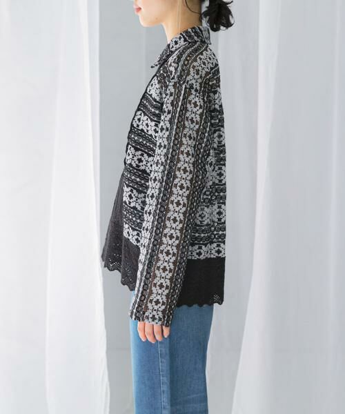 URBAN RESEARCH ROSSO / アーバンリサーチ ロッソ その他トップス | sara mallika　COTTON BORDER LACE TOP | 詳細8
