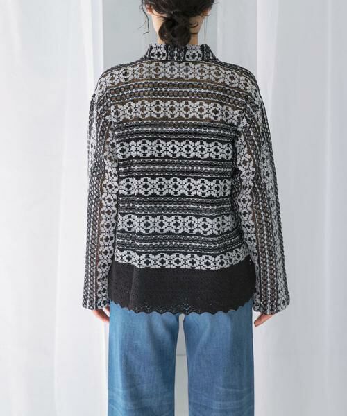 URBAN RESEARCH ROSSO / アーバンリサーチ ロッソ その他トップス | sara mallika　COTTON BORDER LACE TOP | 詳細9