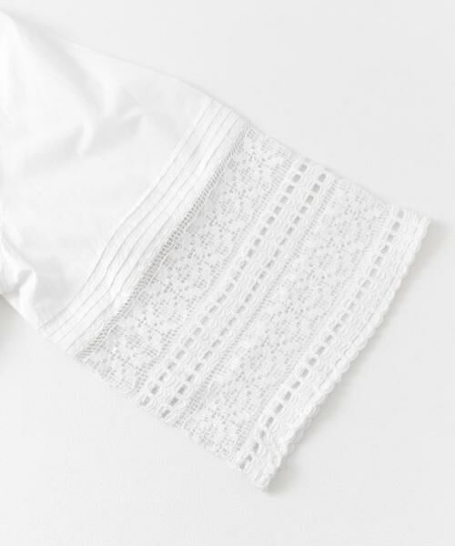URBAN RESEARCH ROSSO / アーバンリサーチ ロッソ シャツ・ブラウス | sara mallika　COTTON BORDER GATHER LACE TOP | 詳細3