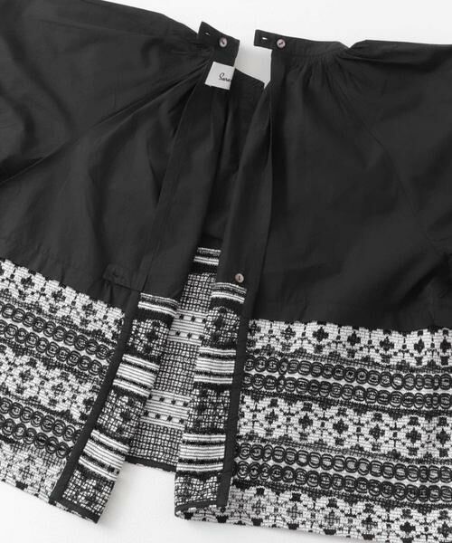 URBAN RESEARCH ROSSO / アーバンリサーチ ロッソ シャツ・ブラウス | sara mallika　COTTON BORDER GATHER LACE TOP | 詳細8