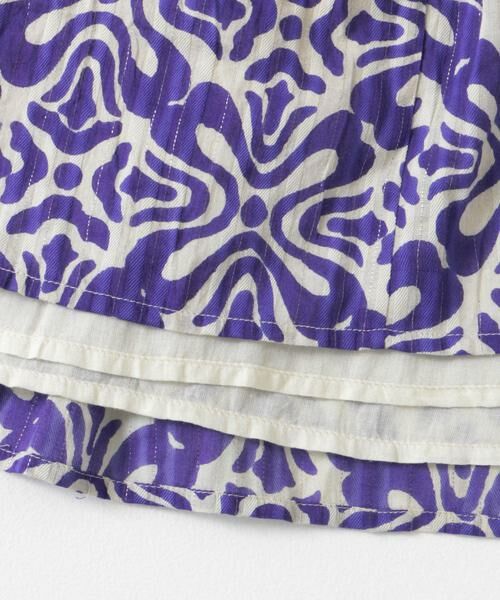 URBAN RESEARCH ROSSO / アーバンリサーチ ロッソ ワンピース | sara mallika　COTTON LUREX RIPPLE PRINT DRESS | 詳細6