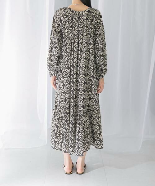 URBAN RESEARCH ROSSO / アーバンリサーチ ロッソ ワンピース | sara mallika　COTTON LUREX RIPPLE PRINT DRESS | 詳細12