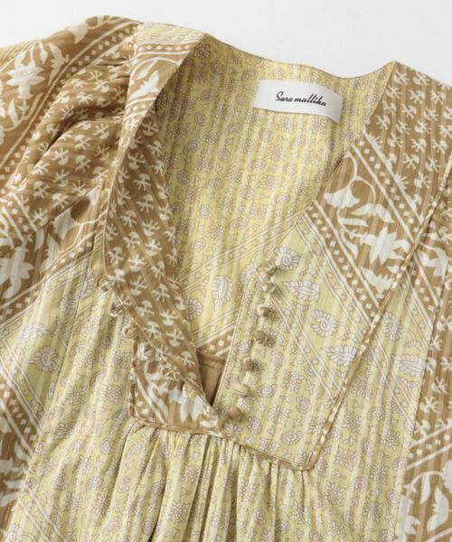 URBAN RESEARCH ROSSO / アーバンリサーチ ロッソ ワンピース | sara mallika　COTTON LUREX SCARF PRINT DRESS | 詳細8