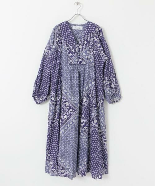 URBAN RESEARCH ROSSO / アーバンリサーチ ロッソ ワンピース | sara mallika　COTTON LUREX SCARF PRINT DRESS | 詳細22