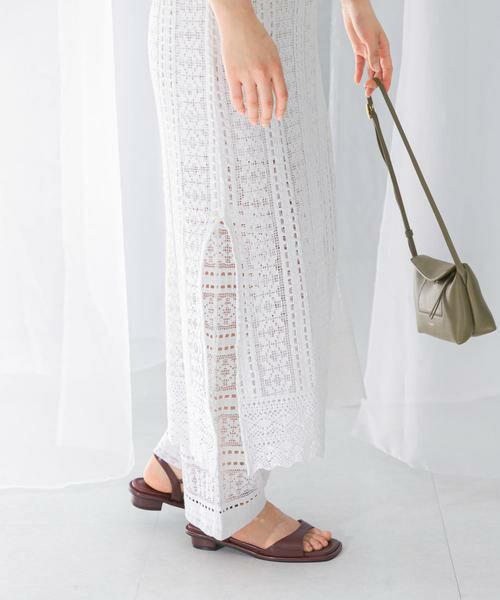 URBAN RESEARCH ROSSO / アーバンリサーチ ロッソ その他パンツ | sara mallika　COTTON BORDER LACE PANTS | 詳細1