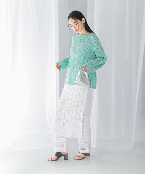 URBAN RESEARCH ROSSO / アーバンリサーチ ロッソ その他パンツ | sara mallika　COTTON BORDER LACE PANTS | 詳細3