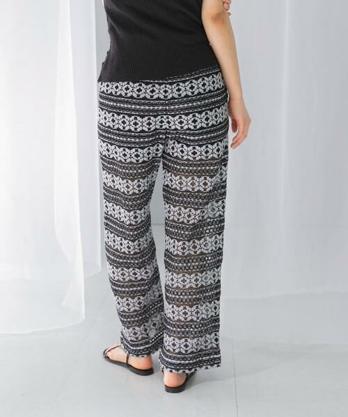 URBAN RESEARCH ROSSO / アーバンリサーチ ロッソ その他パンツ | sara mallika　COTTON BORDER LACE PANTS | 詳細8
