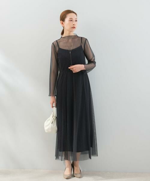 URBAN RESEARCH ROSSO / アーバンリサーチ ロッソ ドレス | kaene　ラメチュールメロウワンピース | 詳細1