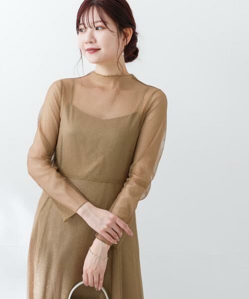 URBAN RESEARCH ROSSO / アーバンリサーチ ロッソ ドレス | kaene　ラメチュールメロウワンピース | 詳細8