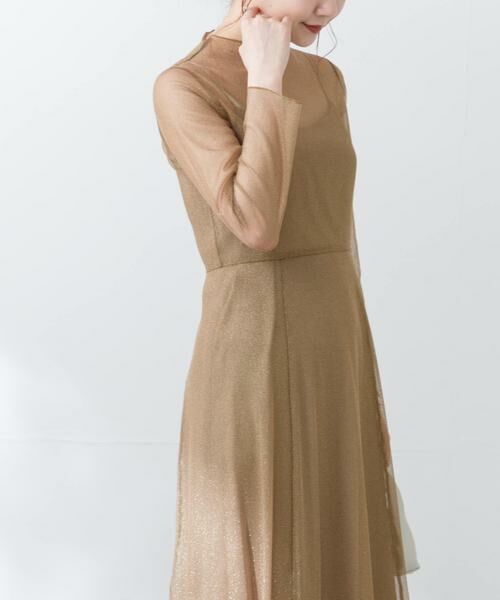 URBAN RESEARCH ROSSO / アーバンリサーチ ロッソ ドレス | kaene　ラメチュールメロウワンピース | 詳細9