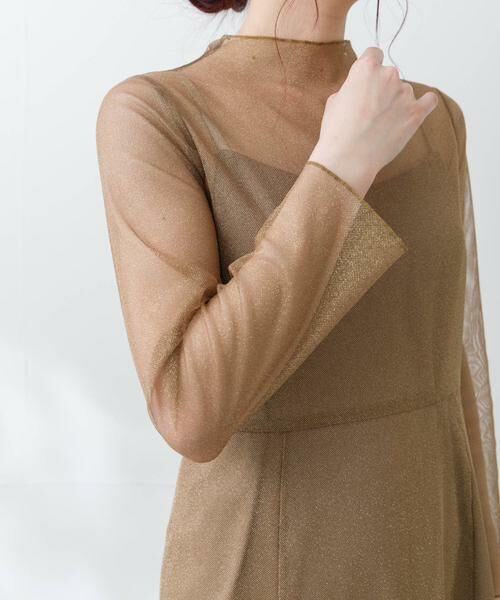 URBAN RESEARCH ROSSO / アーバンリサーチ ロッソ ドレス | kaene　ラメチュールメロウワンピース | 詳細12