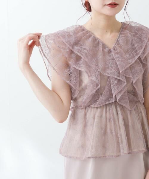 URBAN RESEARCH ROSSO / アーバンリサーチ ロッソ ドレス | kaene　レースフリルドッキングドレス | 詳細8