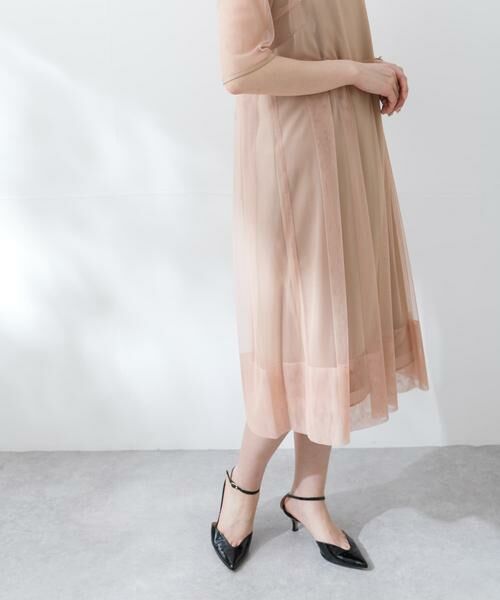 URBAN RESEARCH ROSSO / アーバンリサーチ ロッソ ドレス | kaene　シャンブレーキャミドッキングドレス(sh) | 詳細6